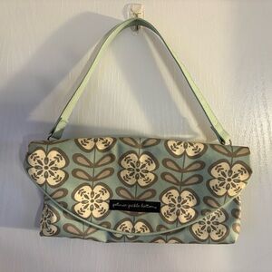 Petunia Pickle Bottom Floral Clutch - Green and Cream